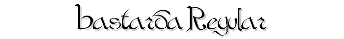 Bastarda Regular font